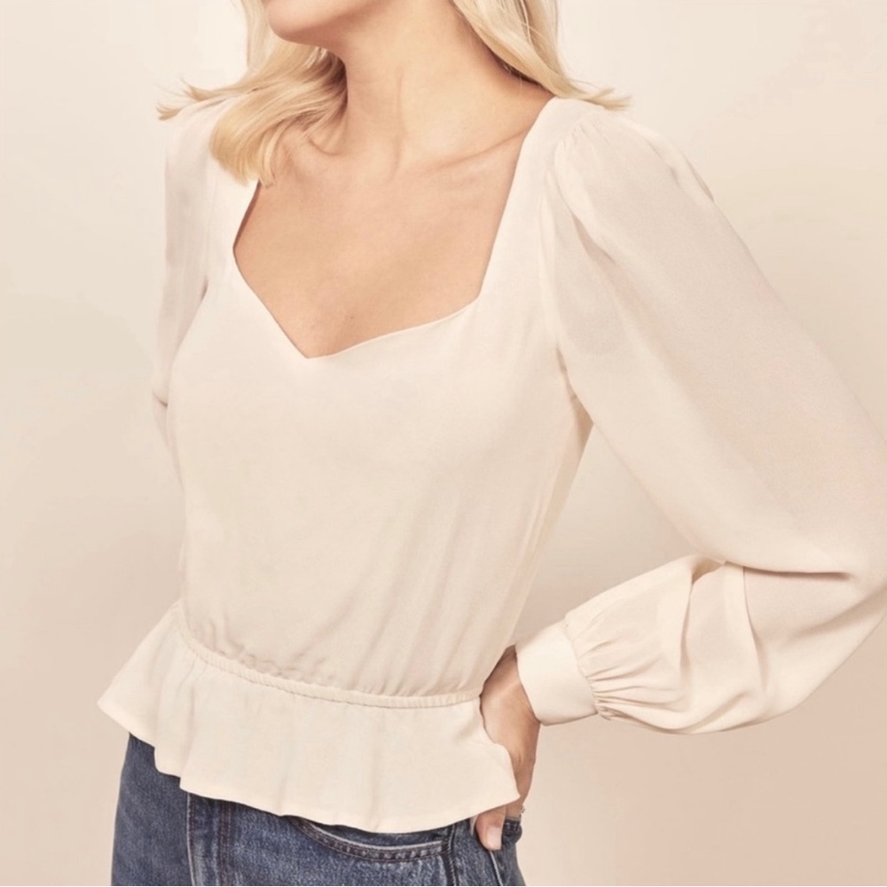 Reformation Valencia Top, size small